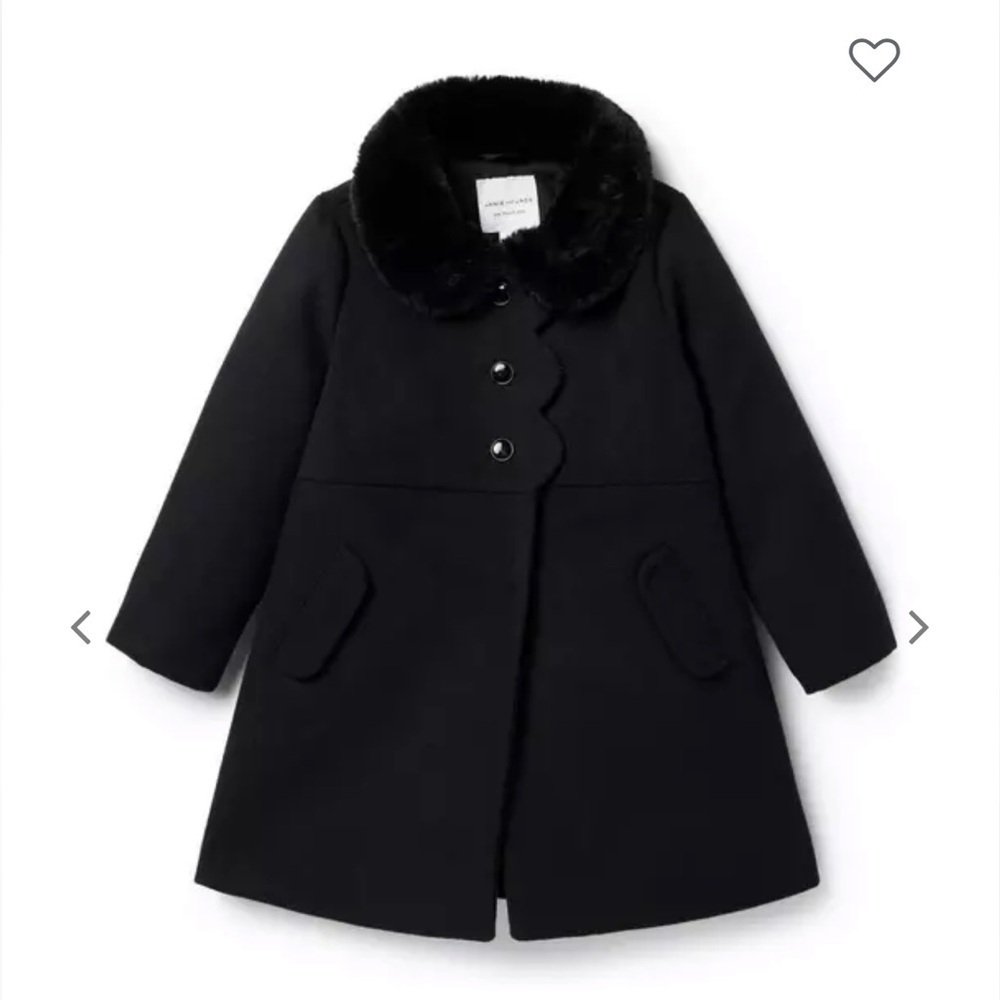 Faux fur collar coat